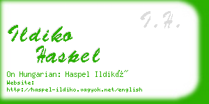 ildiko haspel business card